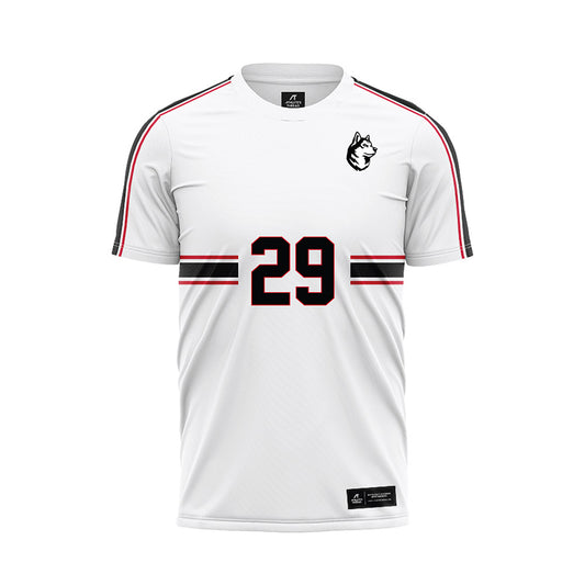 Northeastern - NCAA Men's Soccer : Christoph Schurz - White Soccer Jersey-0