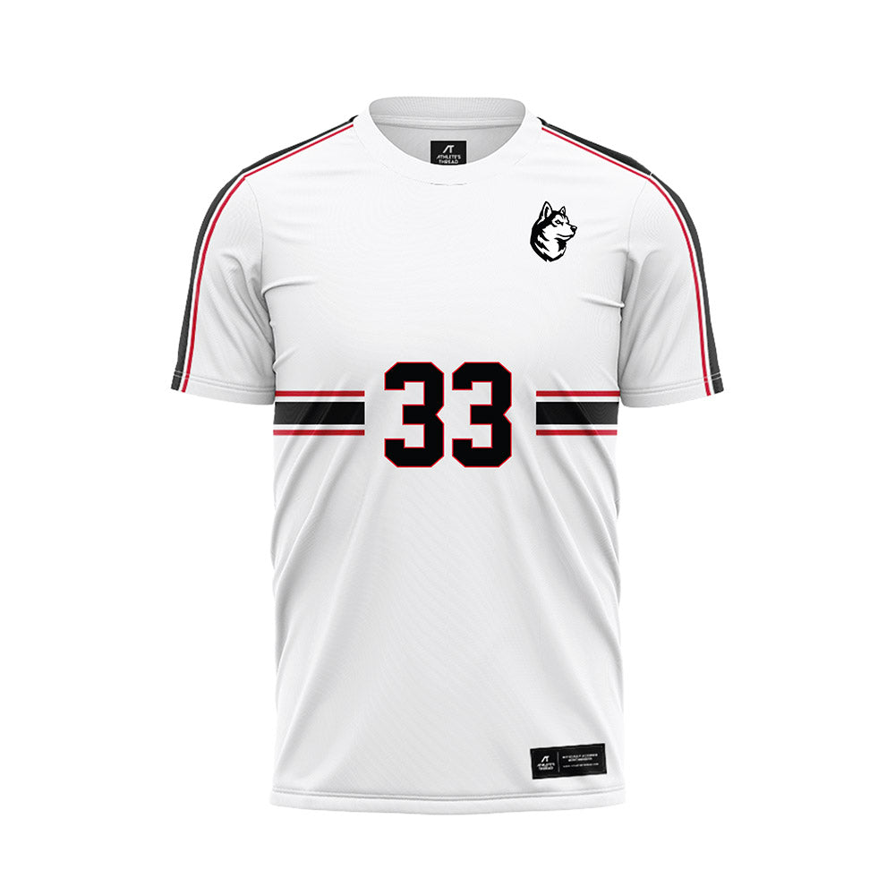 Northeastern - NCAA Men's Soccer : Sergey Balatsko - White Soccer Jersey-0