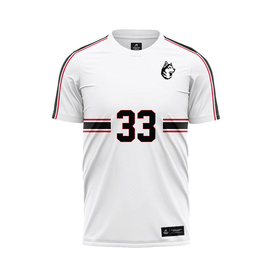 Northeastern - NCAA Men's Soccer : Sergey Balatsko - White Soccer Jersey-0