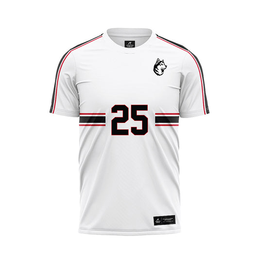 Northeastern - NCAA Men's Soccer : Augustus Mendieta - White Soccer Jersey-0