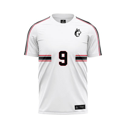 Northeastern - NCAA Men's Soccer : Shai Saarony - White Soccer Jersey-0