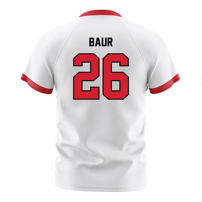 Northeastern - NCAA Women's Soccer : Scarlett Baur - White Soccer Jersey-1