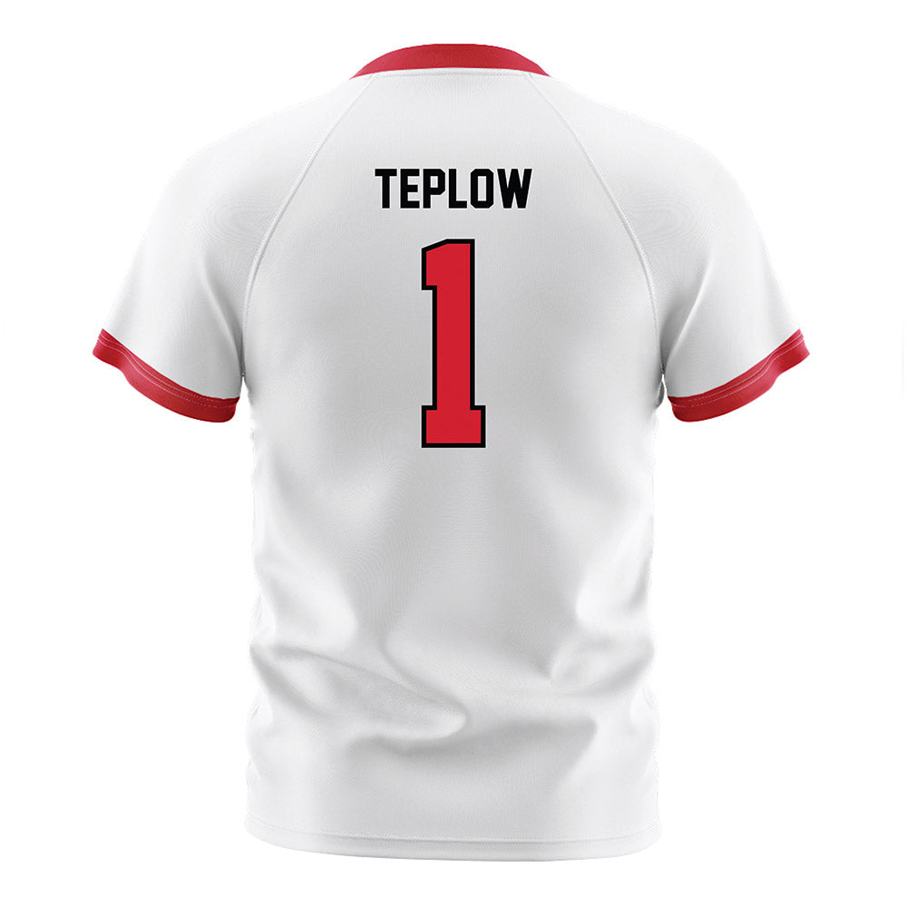 Northeastern - NCAA Women's Soccer : Eliza Teplow - White Soccer Jersey-1