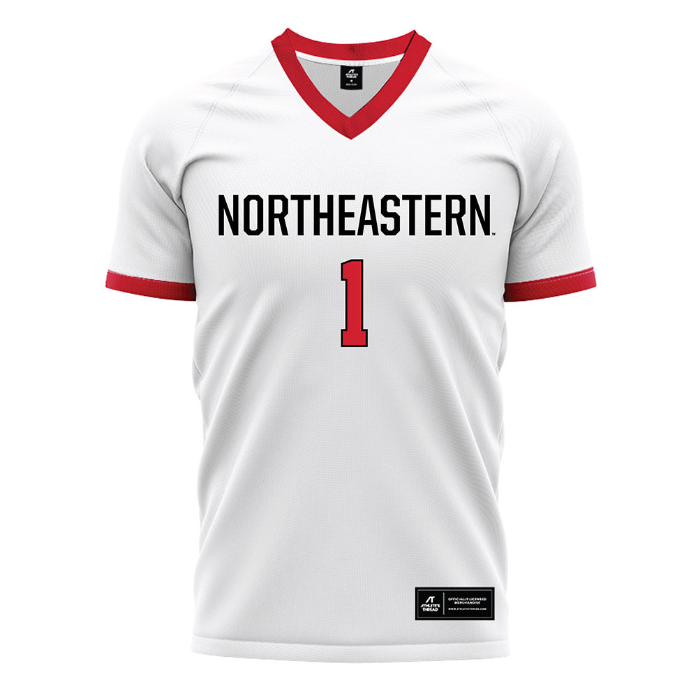 Northeastern - NCAA Women's Soccer : Eliza Teplow - White Soccer Jersey-0