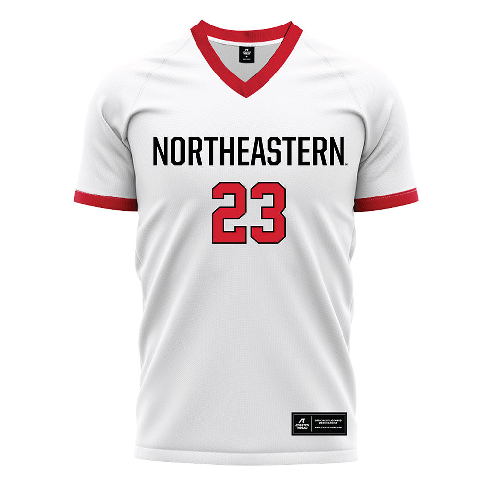 Northeastern - NCAA Women's Soccer : Bridget Durkin - White Soccer Jersey-0