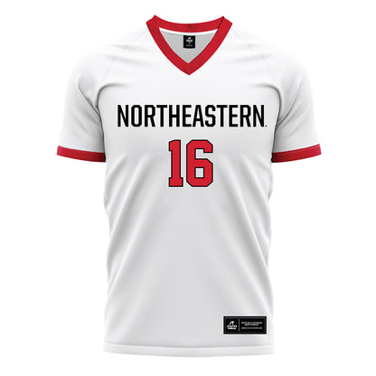 Northeastern - NCAA Women's Soccer : Foluke Balogun - White Soccer Jersey-0
