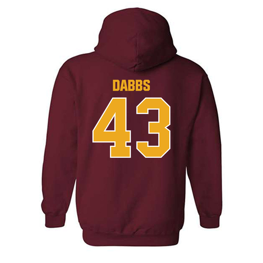 ULM - NCAA Baseball : Cash Dabbs - Classic Shersey Hooded Sweatshirt-1