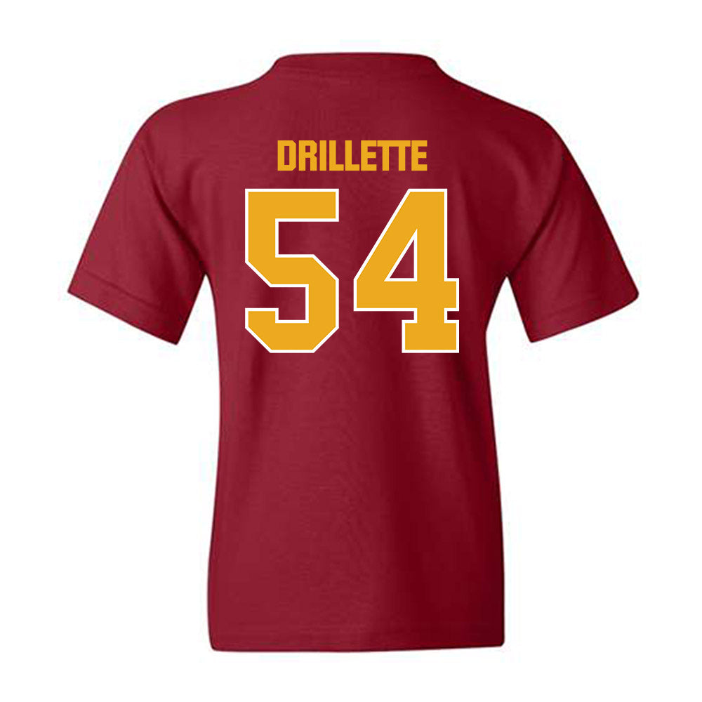 ULM - NCAA Football : Brett Drillette - Classic Shersey Youth T-Shirt-1