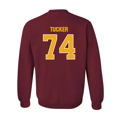ULM - NCAA Football : Roscoe Tucker - Classic Shersey Crewneck Sweatshirt-1