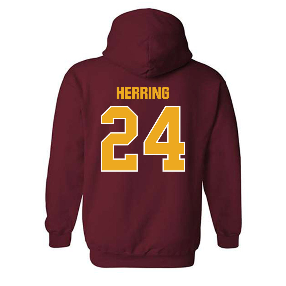 ULM - NCAA Football : Hagen Herring - Classic Shersey Hooded Sweatshirt-1