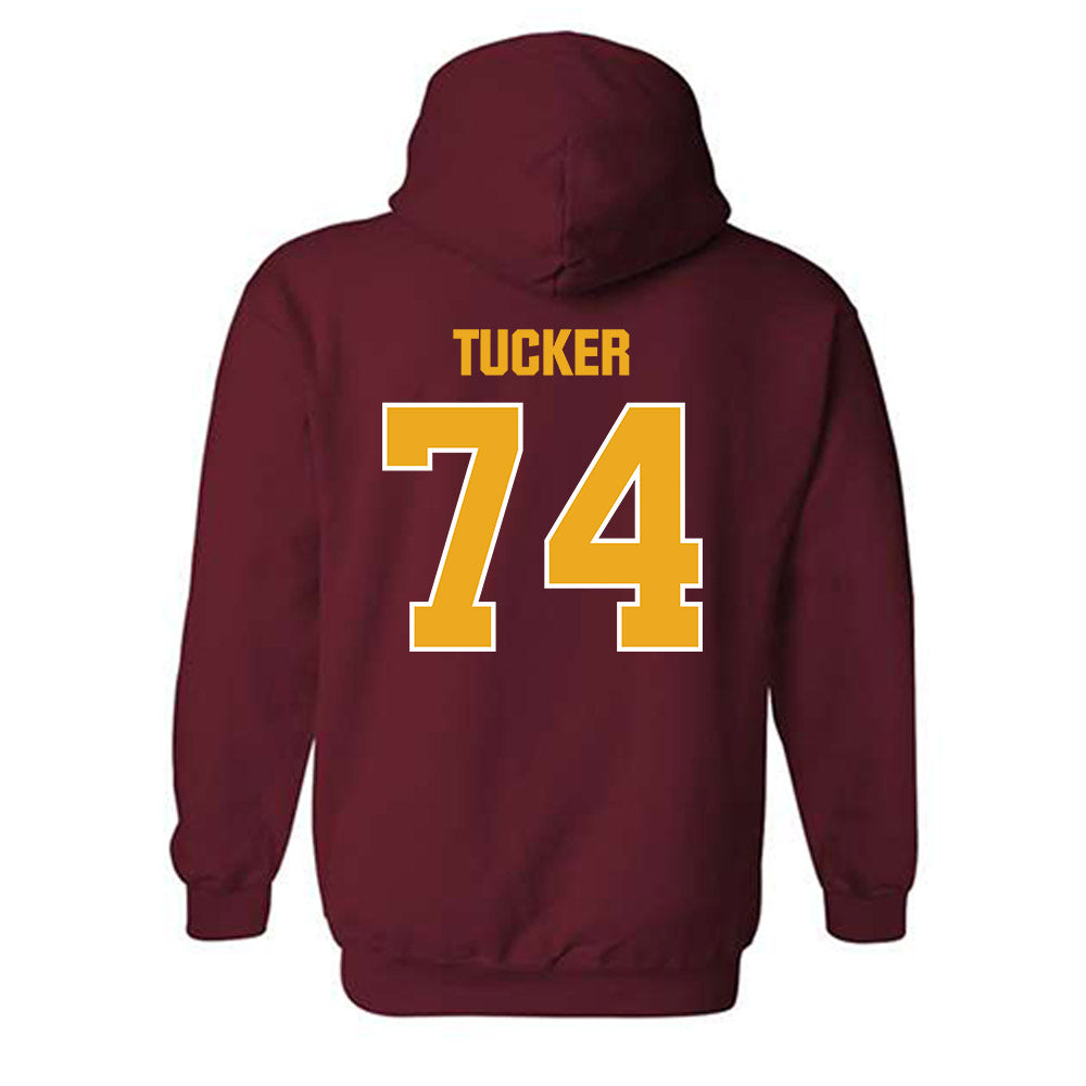 ULM - NCAA Football : Roscoe Tucker - Classic Shersey Hooded Sweatshirt-1