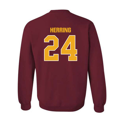 ULM - NCAA Football : Hagen Herring - Classic Shersey Crewneck Sweatshirt-1