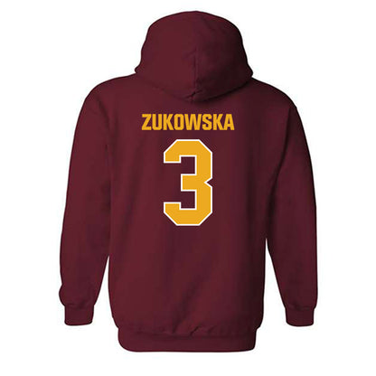 ULM - NCAA Beach Volleyball : Izabela Zukowska - Classic Shersey Hooded Sweatshirt-1
