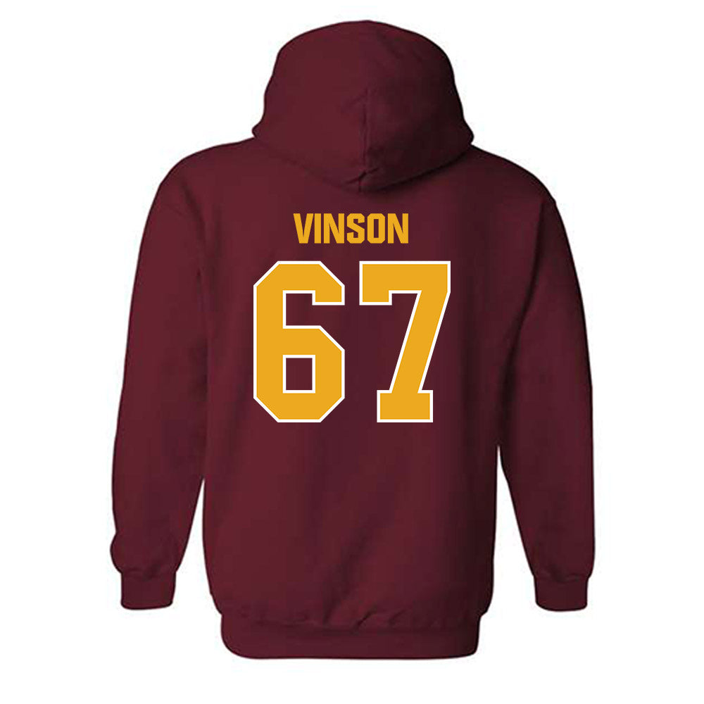 ULM - NCAA Football : Aj Vinson - Classic Shersey Hooded Sweatshirt-1