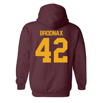 ULM - NCAA Baseball : Adam Brodnax - Classic Shersey Hooded Sweatshirt-1