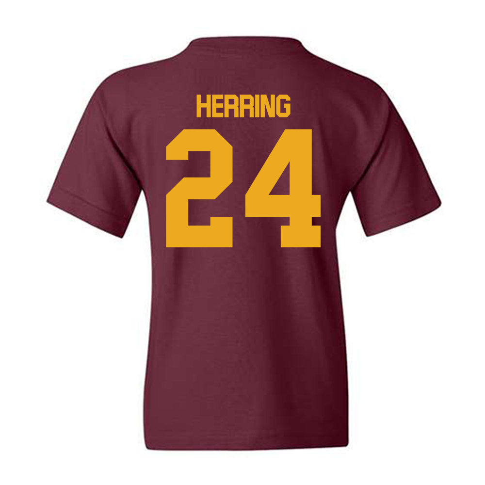 ULM - NCAA Football : Hagen Herring - Classic Shersey Youth T-Shirt-1