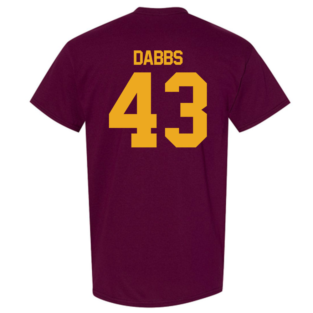 ULM - NCAA Baseball : Cash Dabbs - Classic Shersey T-Shirt-1