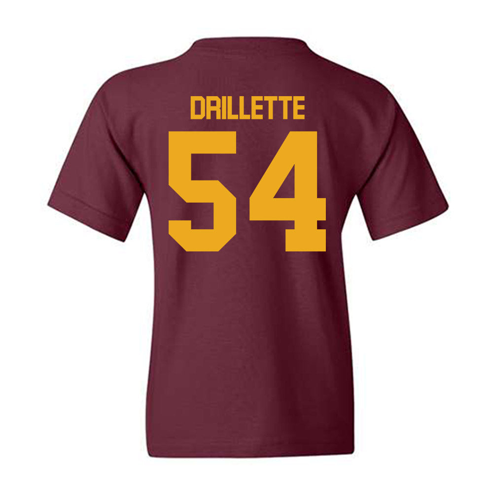ULM - NCAA Football : Brett Drillette - Classic Shersey Youth T-Shirt-1