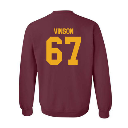 ULM - NCAA Football : Aj Vinson - Classic Shersey Crewneck Sweatshirt-1