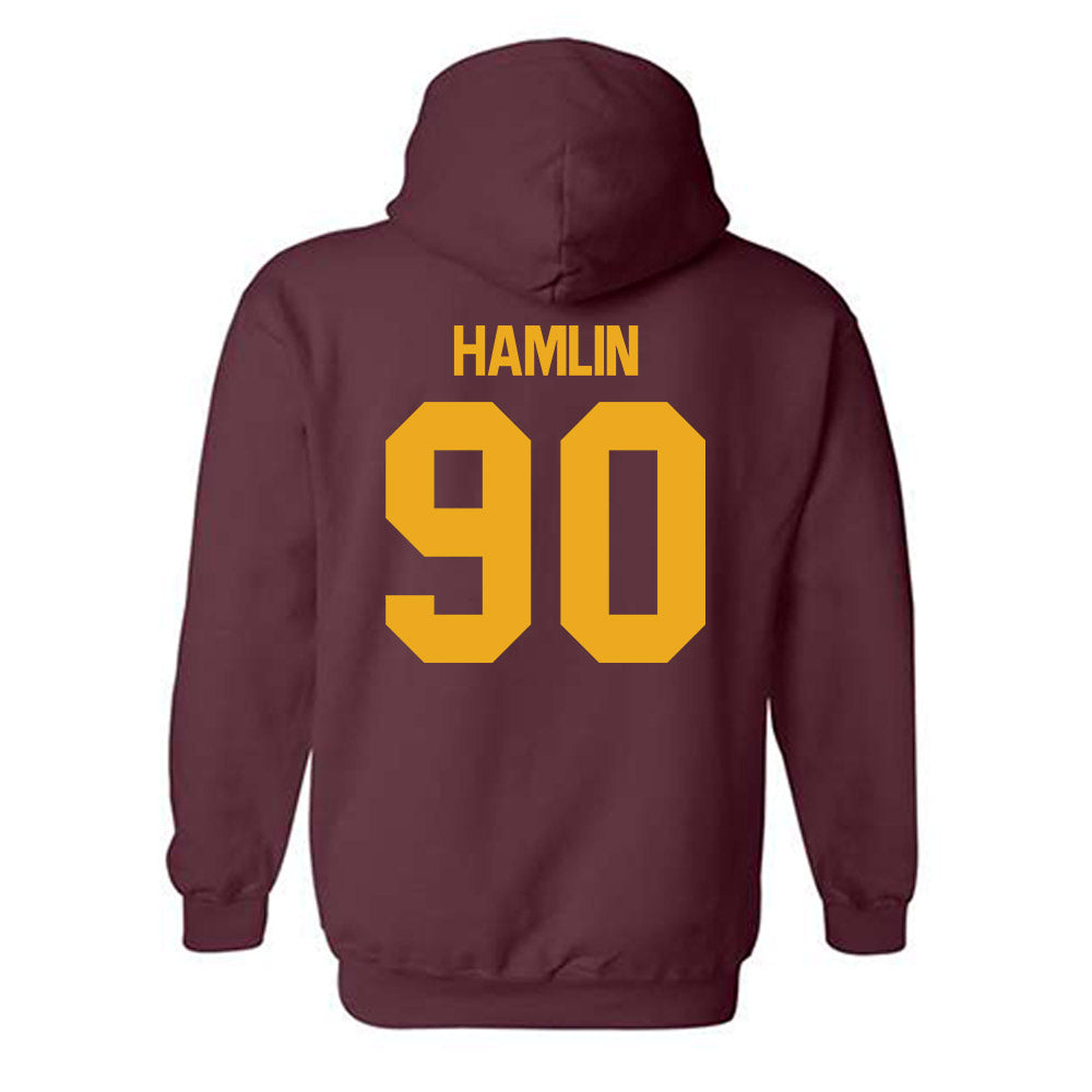 ULM - NCAA Football : Jaden Hamlin - Classic Shersey Hooded Sweatshirt-1