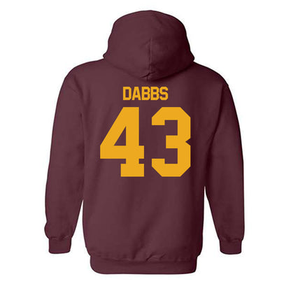 ULM - NCAA Baseball : Cash Dabbs - Classic Shersey Hooded Sweatshirt-1