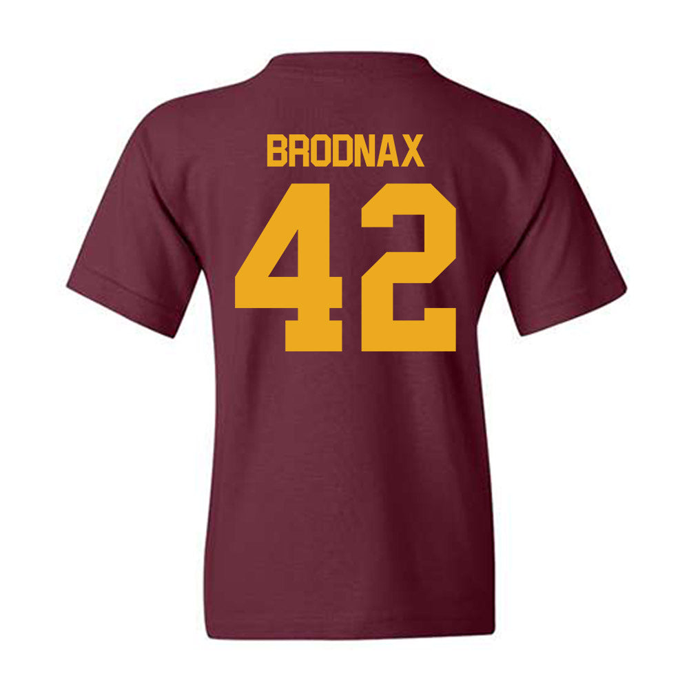ULM - NCAA Baseball : Adam Brodnax - Classic Shersey Youth T-Shirt-1
