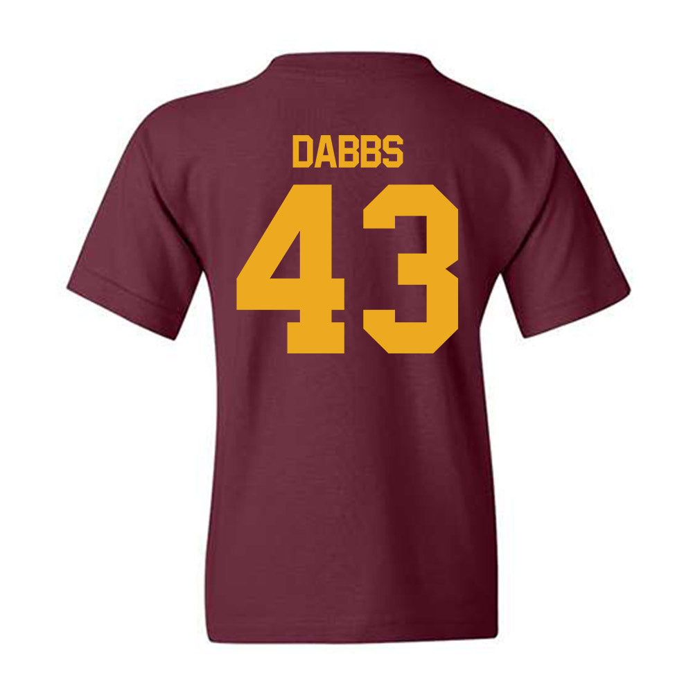 ULM - NCAA Baseball : Cash Dabbs - Classic Shersey Youth T-Shirt-1