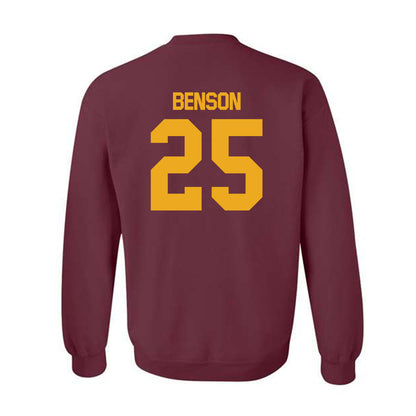 ULM - NCAA Football : Duke Benson - Classic Shersey Crewneck Sweatshirt-1