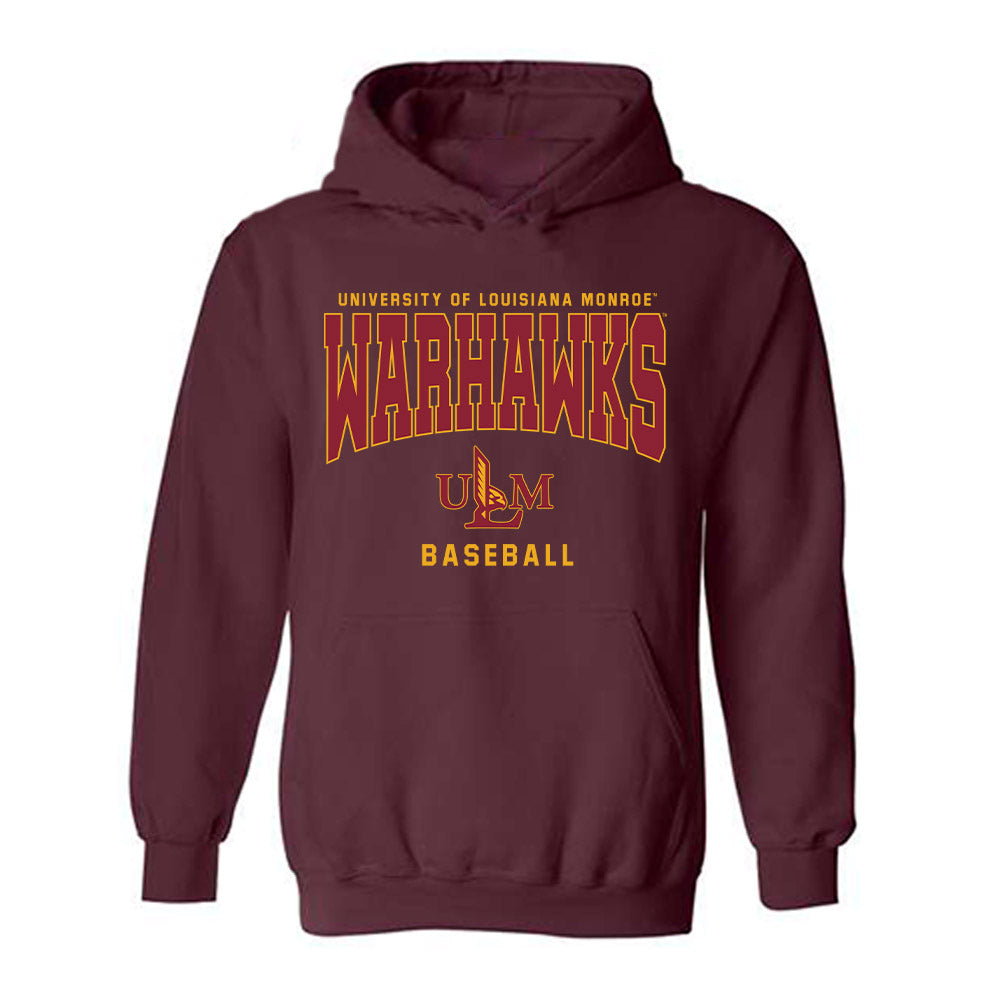 ULM - NCAA Baseball : Caleb Strmiska - Classic Shersey Hooded Sweatshirt-0