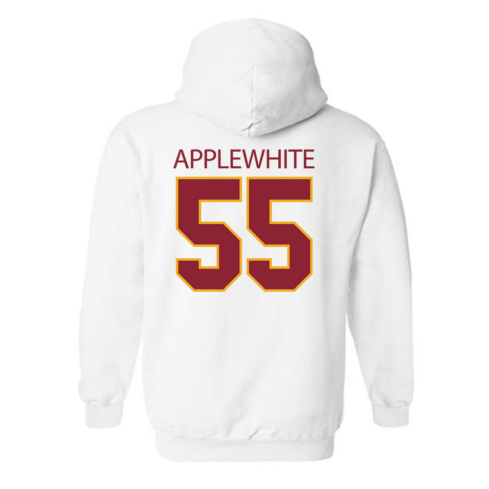 ULM - NCAA Football : David Applewhite - Classic Shersey Hooded Sweatshirt-1