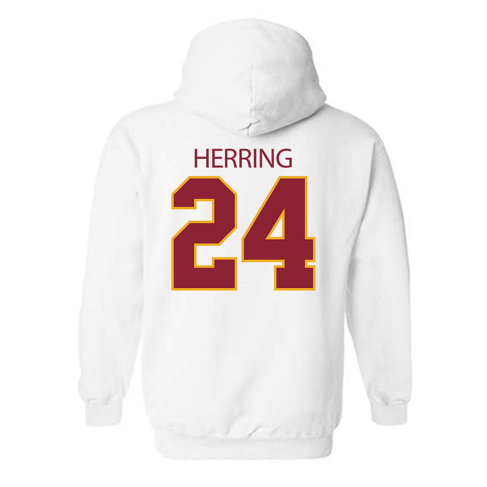 ULM - NCAA Football : Hagen Herring - Classic Shersey Hooded Sweatshirt-1