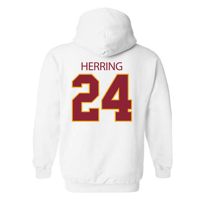 ULM - NCAA Football : Hagen Herring - Classic Shersey Hooded Sweatshirt-1