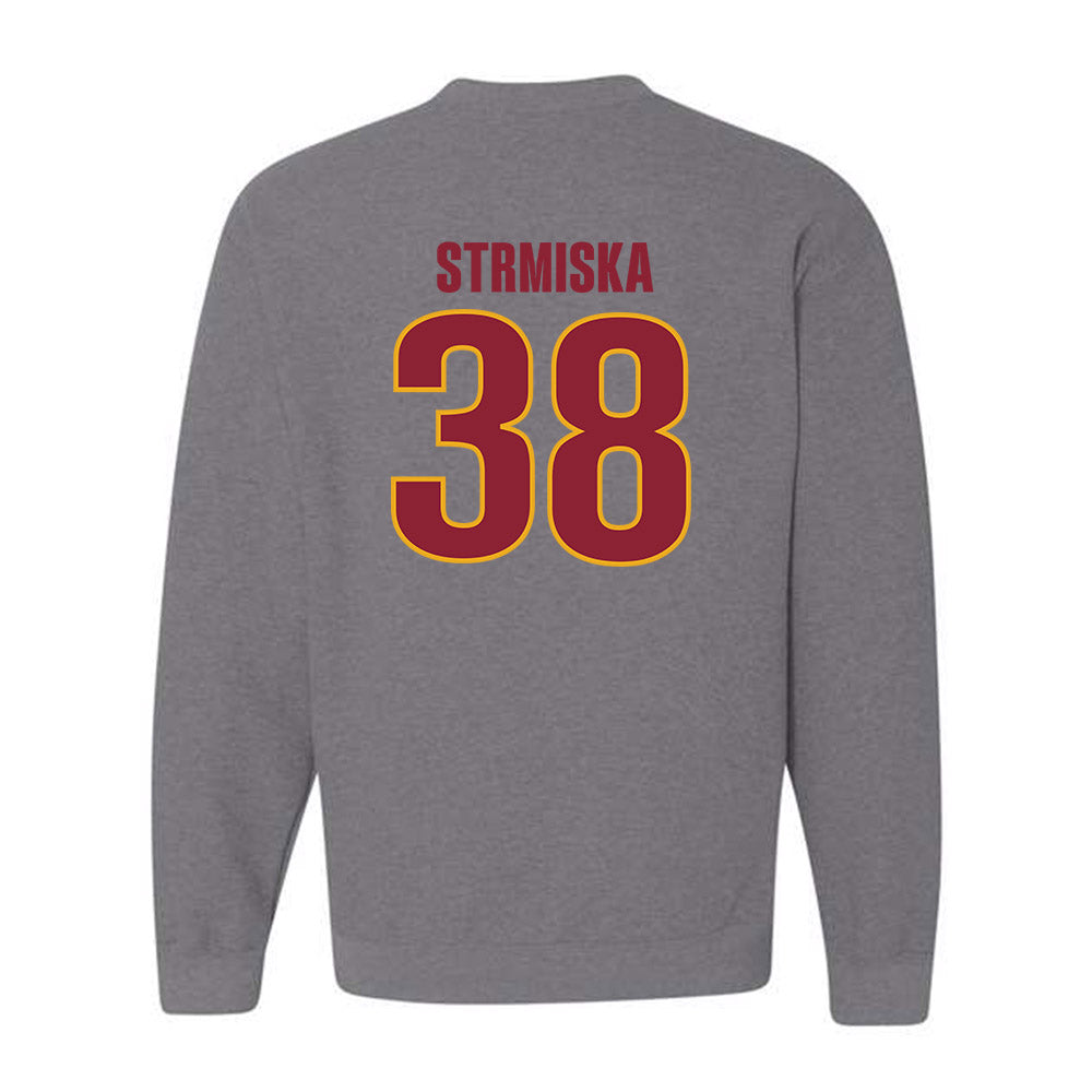 ULM - NCAA Baseball : Caleb Strmiska - Classic Shersey Crewneck Sweatshirt-1