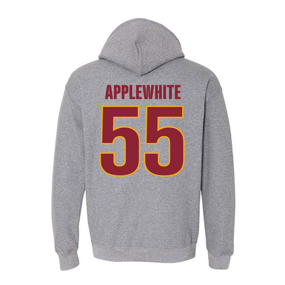 ULM - NCAA Football : David Applewhite - Classic Shersey Hooded Sweatshirt-1