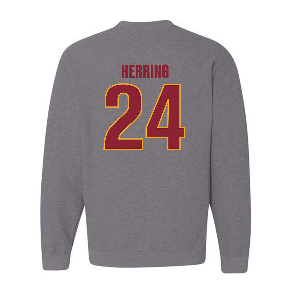 ULM - NCAA Football : Hagen Herring - Classic Shersey Crewneck Sweatshirt-1