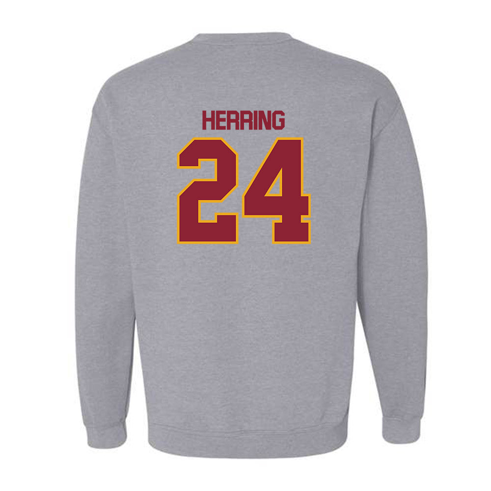 ULM - NCAA Football : Hagen Herring - Classic Shersey Crewneck Sweatshirt-1