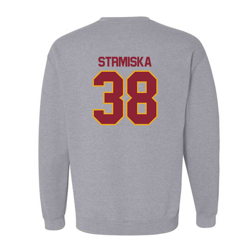 ULM - NCAA Baseball : Caleb Strmiska - Classic Shersey Crewneck Sweatshirt-1