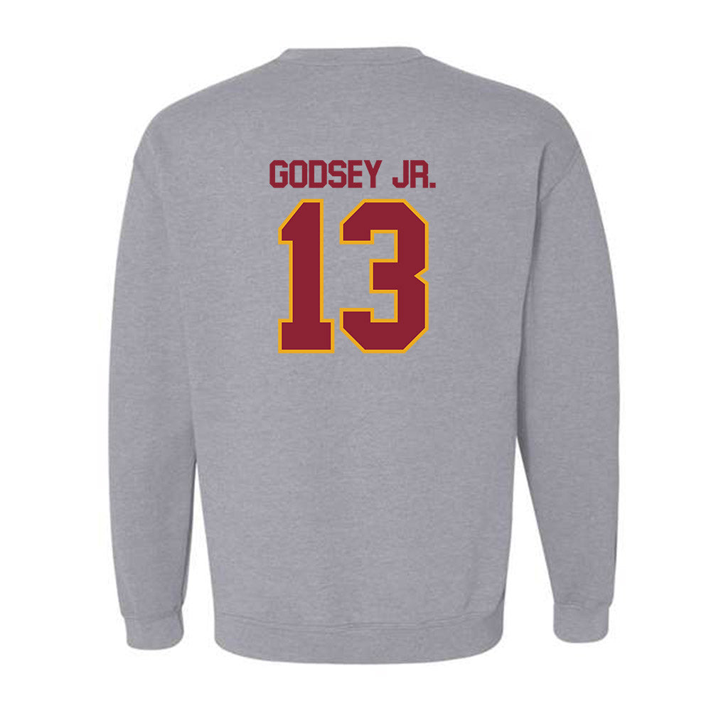 ULM - NCAA Football : David Godsey Jr. - Classic Shersey Crewneck Sweatshirt-1