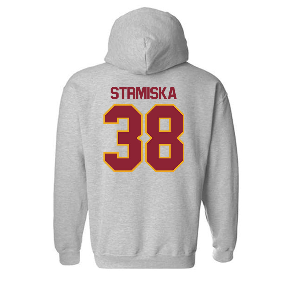 ULM - NCAA Baseball : Caleb Strmiska - Classic Shersey Hooded Sweatshirt-1