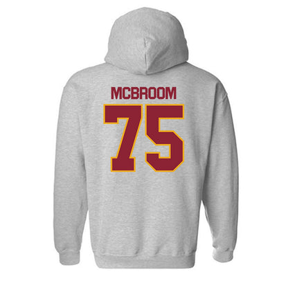 ULM - NCAA Football : Que McBroom - Classic Shersey Hooded Sweatshirt-1