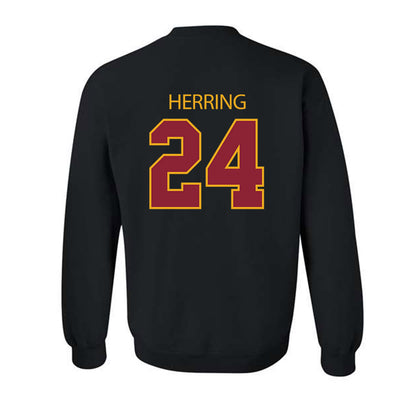 ULM - NCAA Football : Hagen Herring - Classic Shersey Crewneck Sweatshirt-1