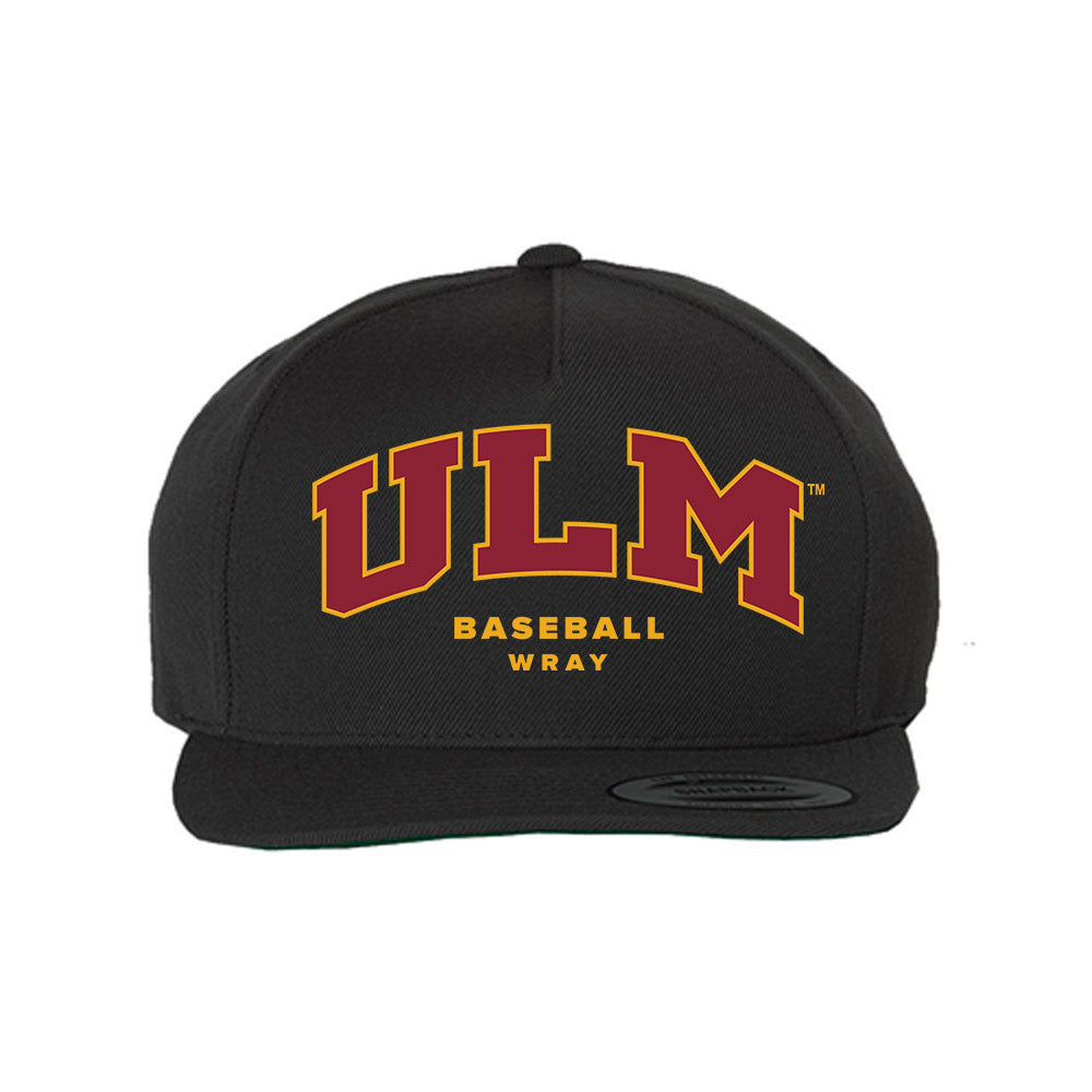 ULM - NCAA Baseball : Dayne Wray - Snapback Hat-0