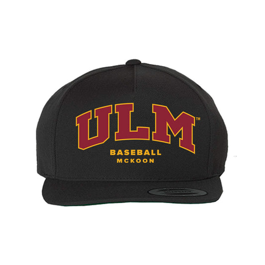 ULM - NCAA Baseball : Owen McKoon - Snapback Hat-0