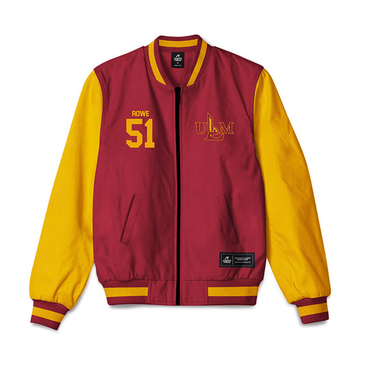 ULM - NCAA Football : Jaden Rowe - Bomber Jacket-0