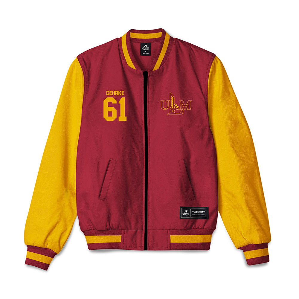 ULM - NCAA Football : Ben Gehrke - Bomber Jacket-0