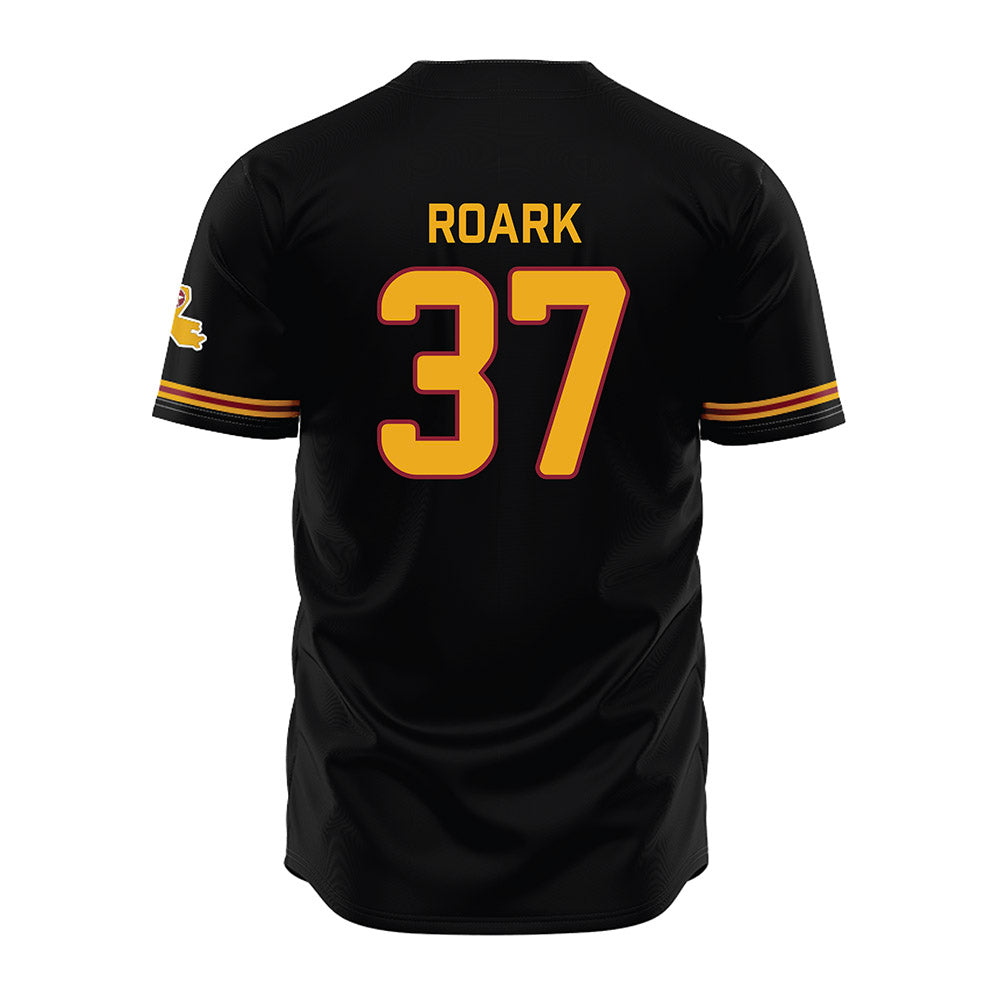 ULM - NCAA Baseball : Tyler Roark - Black Jersey-1
