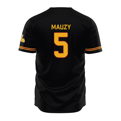 ULM - NCAA Baseball : Davis Mauzy - Black Jersey-1