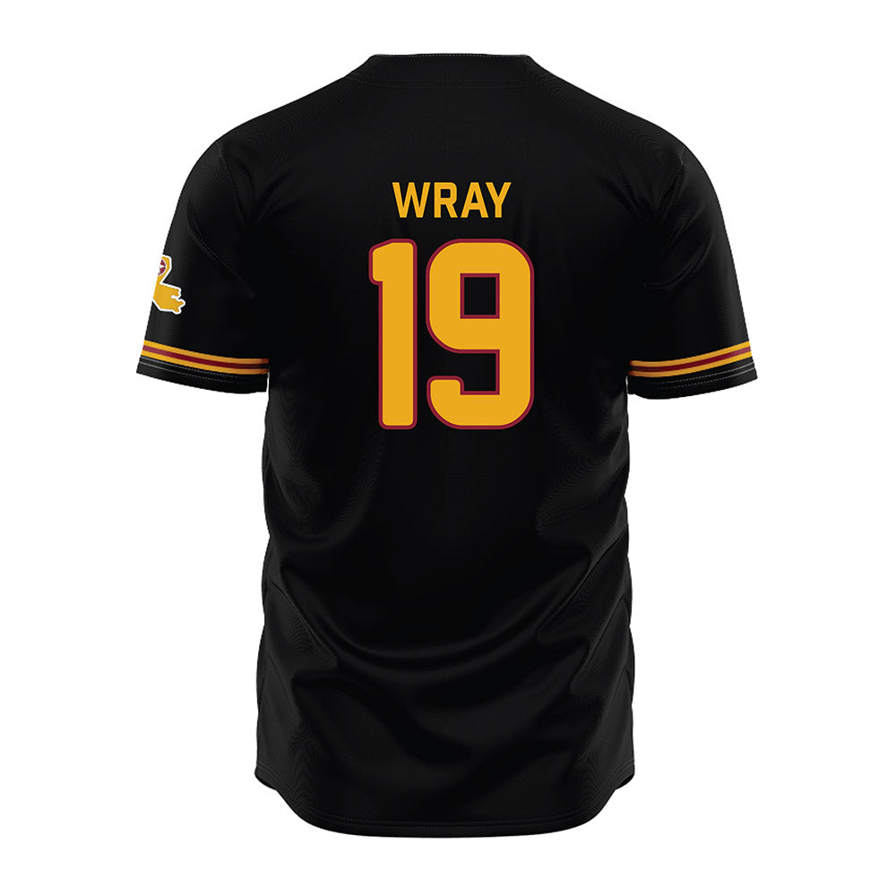 ULM - NCAA Baseball : Dayne Wray - Black Jersey-1