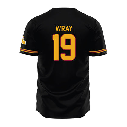 ULM - NCAA Baseball : Dayne Wray - Black Jersey-1