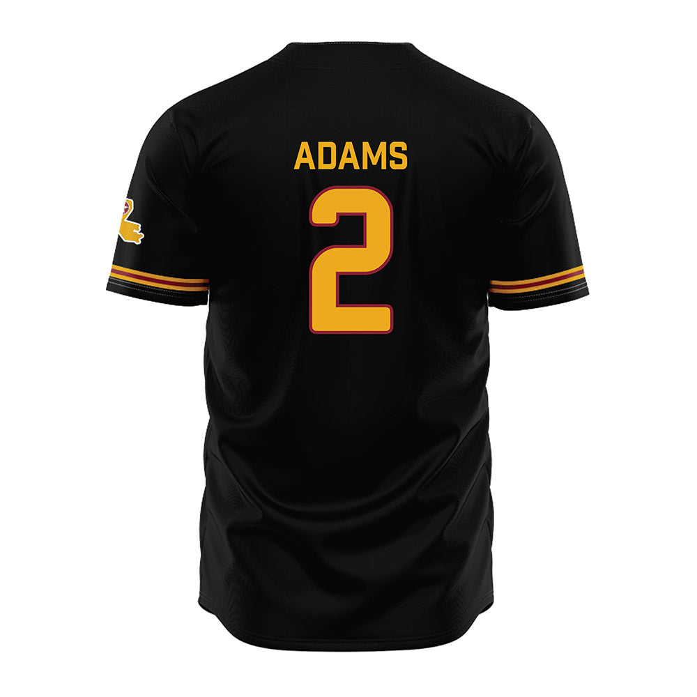 ULM - NCAA Baseball : Travis Adams - Black Jersey-1